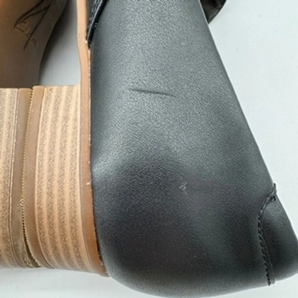 Clarks Juliet Palm Loafers 10 Wide Leather Slip On Low Block Heel Shoes Ortho